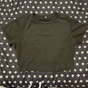 Black Big Girl Crop Top- s/m